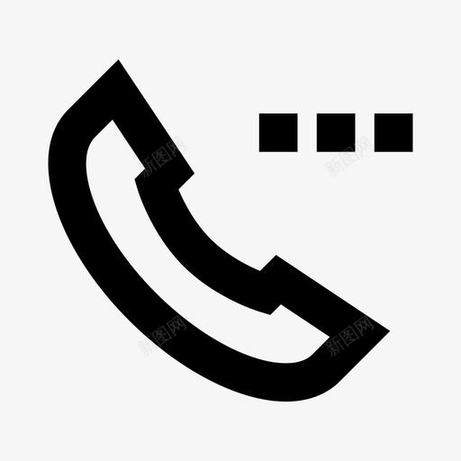 手机通话接口ios优化图标svg_新图网 https://ixintu.com 手机 接口ios优化 通话