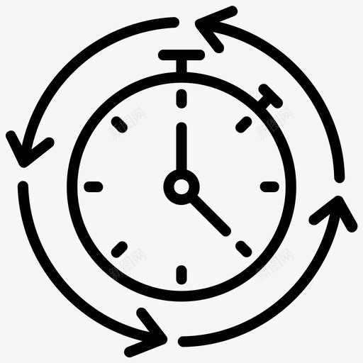 处理截止日期时间表图标svg_新图网 https://ixintu.com 处理 截止日期 时间流逝 时间管理 时间表 项目管理线图标