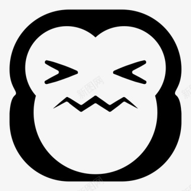 病猴黑猩猩表情符号图标图标