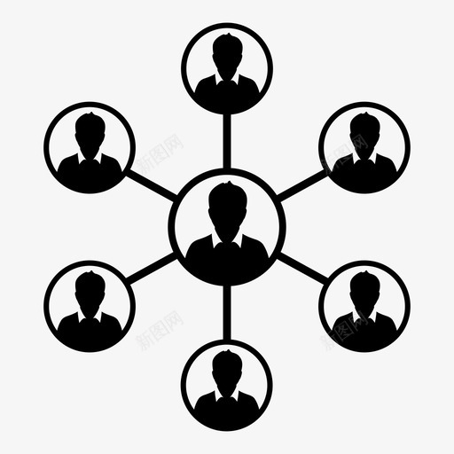 人物连接群组图标svg_新图网 https://ixintu.com 人物 分享 社交媒体 网络 网络图标商务人士连接向量10 群组 连接