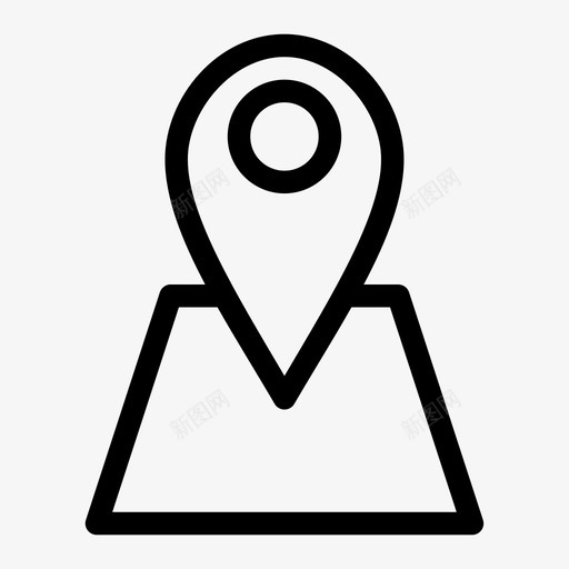 地图标记位置导航svg_新图网 https://ixintu.com 位置 地图标记 定位 导航