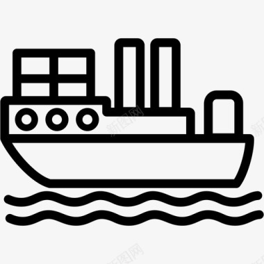 船货物海运图标图标