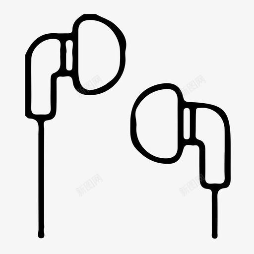 earphonesvg_新图网 https://ixintu.com earphone