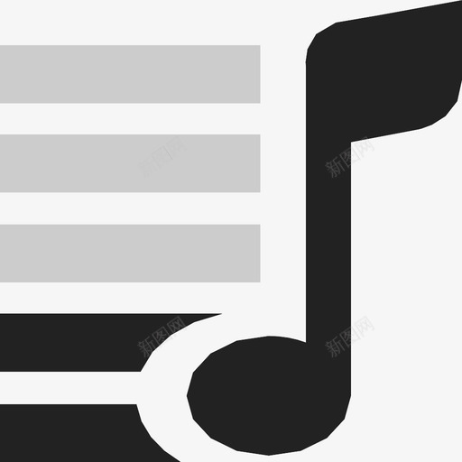 音乐播放列表备忘声音图标svg_新图网 https://ixintu.com 声音 备忘 音乐播放列表