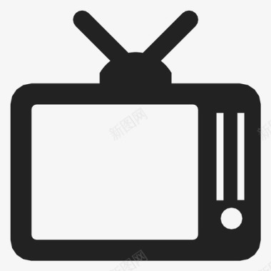电视旧电视技术图标图标