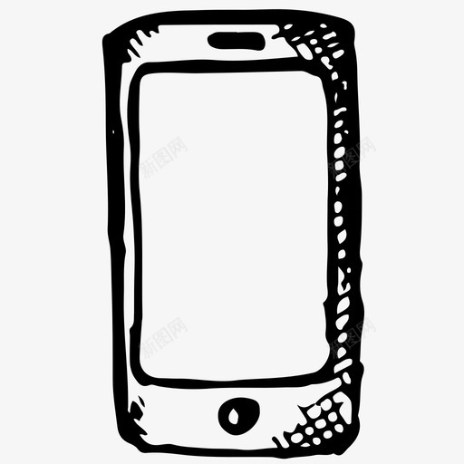 智能手机小工具手绘图标svg_新图网 https://ixintu.com 小工具 手机 手绘 智能手机 电话 草图