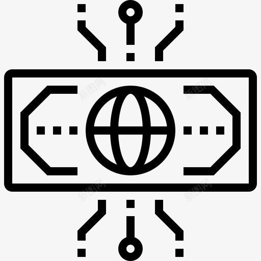数字货币货币电子图标svg_新图网 https://ixintu.com 数字货币 电子 货币 金融 银行和货币02