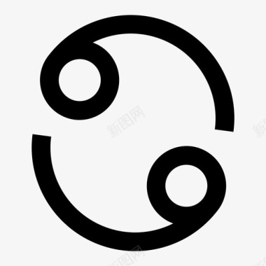巨蟹座星座图标图标