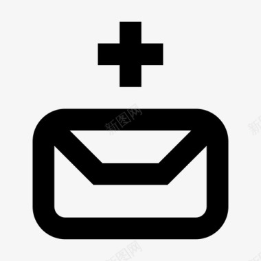 添加邮件信封界面ios优化图标图标