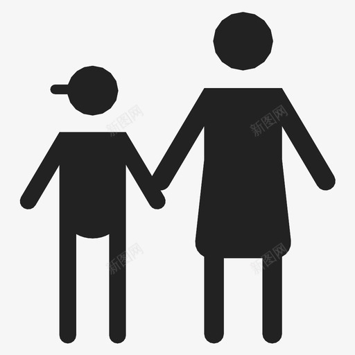 妈妈和儿子女儿家人图标svg_新图网 https://ixintu.com 女儿 妈妈 妈妈和儿子 家人