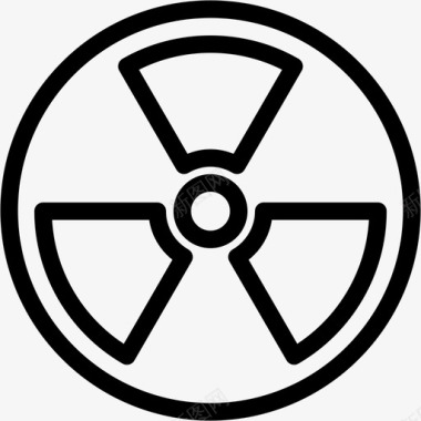 辐射原子能量图标图标