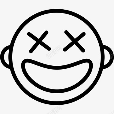 快乐情绪表情符号脸图标图标