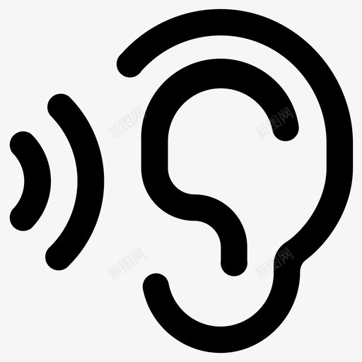 听力辅助医疗图标svg_新图网 https://ixintu.com 医疗 听力 辅助