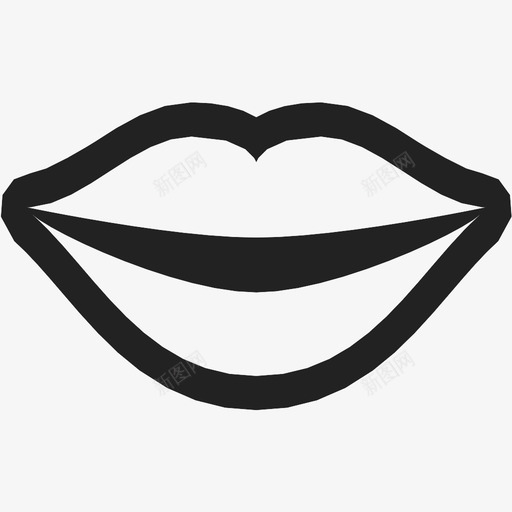 嘴唇嘴巴图标svg_新图网 https://ixintu.com 嘴唇 嘴巴