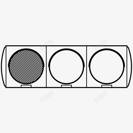 红绿灯方向照明图标svg_新图网 https://ixintu.com 信号 停车 指示 方向 照明 红绿灯