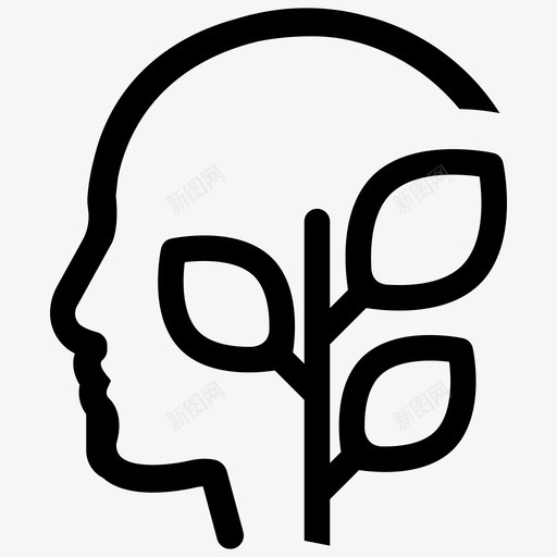 心理学头脑乐观图标svg_新图网 https://ixintu.com 乐观 人类心理学 头脑 心理学 植物 积极