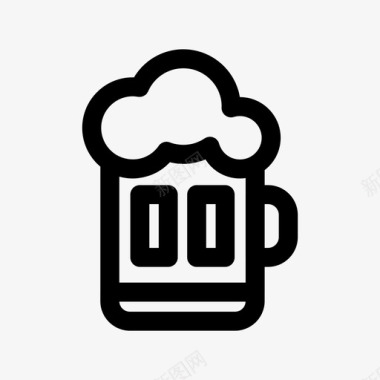 啤酒酒精乐趣图标图标