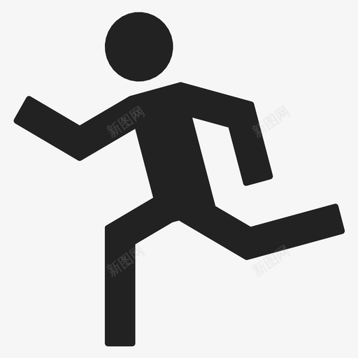马拉松跑步速度图标svg_新图网 https://ixintu.com 短跑 跑步 速度 马拉松