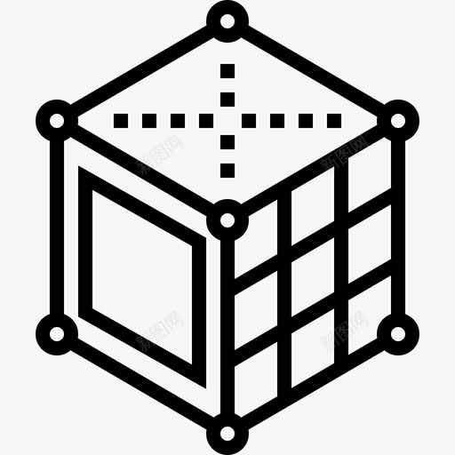 三维建模长方体立方体图标svg_新图网 https://ixintu.com 三维建模 开发 立方体 设计和开发 长方体