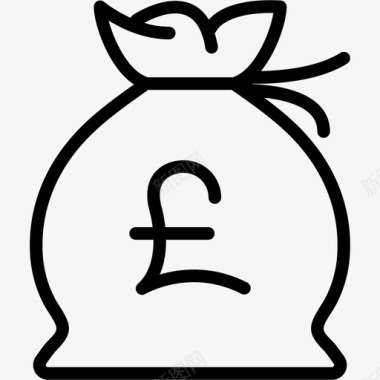 磅袋英国现金图标图标