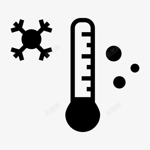 温度寒冷冰冻图标svg_新图网 https://ixintu.com 冬季 冰冻 寒冷 温度 温度计