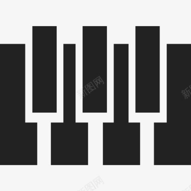 钢琴键音乐乐器图标图标
