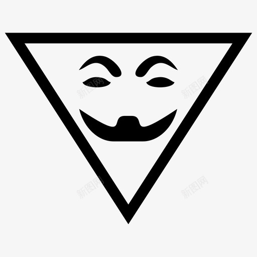 面具戏剧表情符号图标svg_新图网 https://ixintu.com 戏剧 脸 表情符号 面具