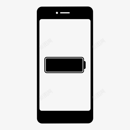 智能手机电池充电充满图标svg_新图网 https://ixintu.com 充满 充电 它 智能手机电池