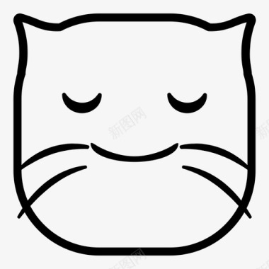 微笑猫表情符号韩娜表情猫版图标图标