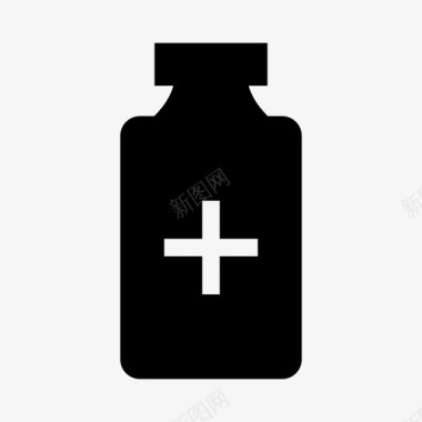 药瓶药房塑料图标图标