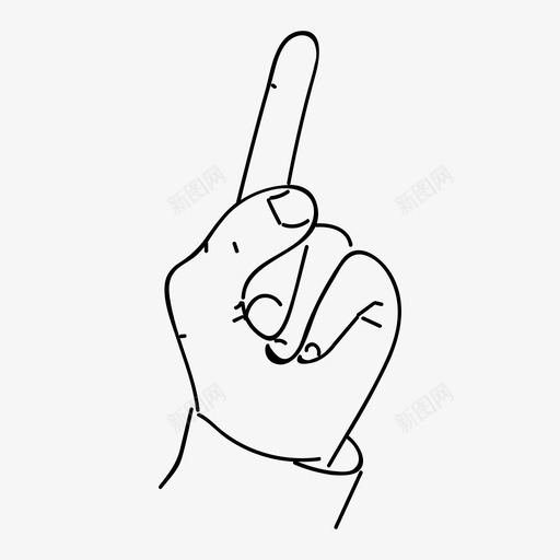 手指一个手绘图标svg_新图网 https://ixintu.com 一个 手指 手绘