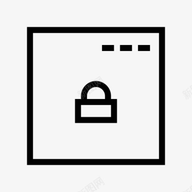 锁定应用程序保护安全图标图标