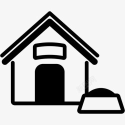 麦拉屋标志狗屋狗窝宠物屋图标高清图片