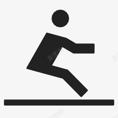 跳远运动员运动图标图标