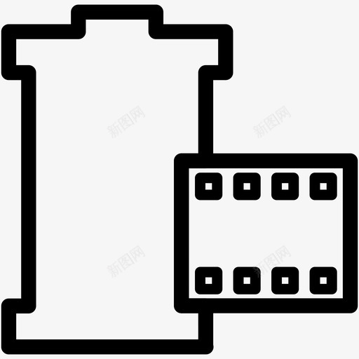 卷轴胶卷电影图标svg_新图网 https://ixintu.com 卷 卷轴 电影 硬件多媒体 胶卷 视频