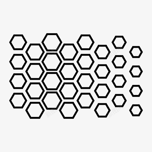 六角形图案渐变色六边形图案和形状图标svg_新图网 https://ixintu.com 六角形图案 六边形图案和形状 渐变色