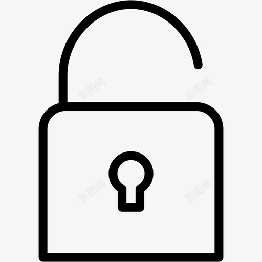 解锁自由开放图标svg_新图网 https://ixintu.com 不安全 其他4 开放 自由 解锁