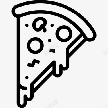 披萨食物午餐图标图标