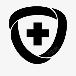 小人盾牌健康卫士logo高清图片