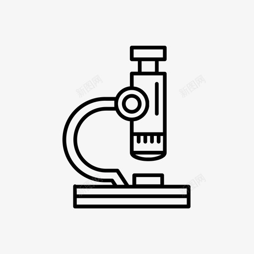 显微镜仪器实验室图标svg_新图网 https://ixintu.com 仪器 医学 实验室 工具 显微镜 科学