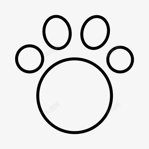 动物熊脚印图标svg_新图网 https://ixintu.com 动物 熊 狩猎 猎人 老虎 脚印