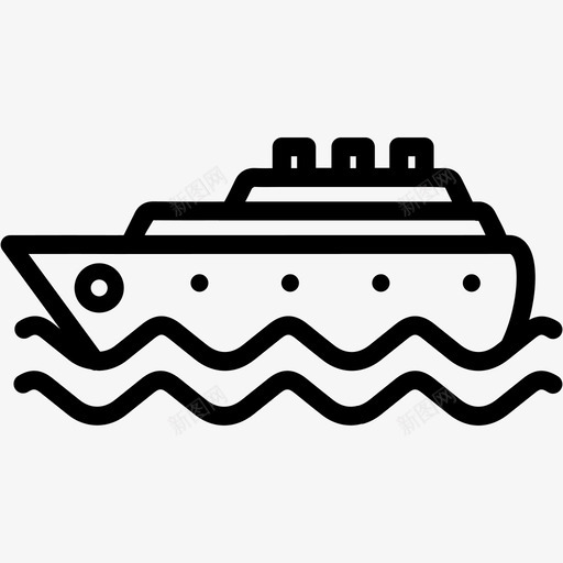 船舶海运运输图标svg_新图网 https://ixintu.com 旅行 海运 船舶 运输 运输3