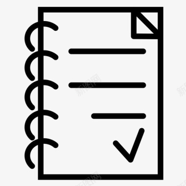 笔记本商务文档图标图标