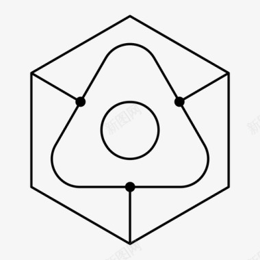 几何形式几何神圣图标图标