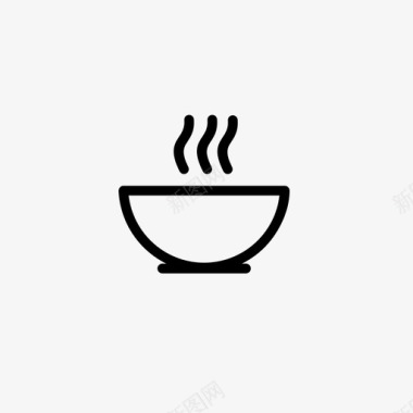碗食物热碗图标图标