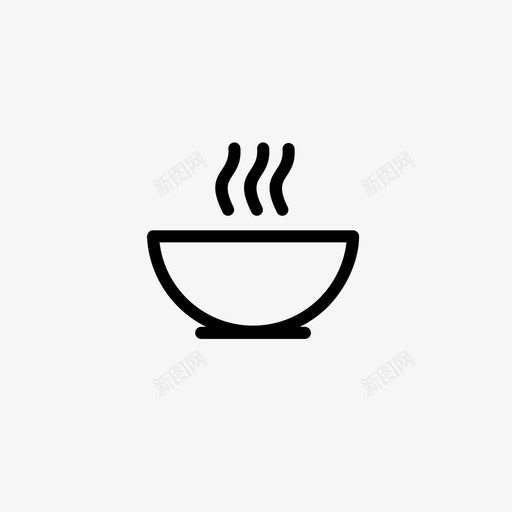 碗食物热碗图标svg_新图网 https://ixintu.com 热碗 碗 食物