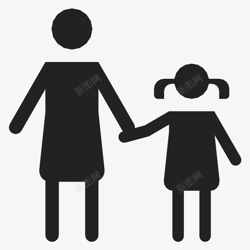 妈妈和女儿家人妈妈图标svg_新图网 https://ixintu.com 妈妈 妈妈和女儿 家人