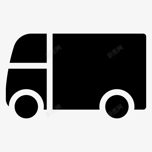 运输商务送货图标svg_新图网 https://ixintu.com 卡车 商务 建筑字形图标 货车 运输 送货