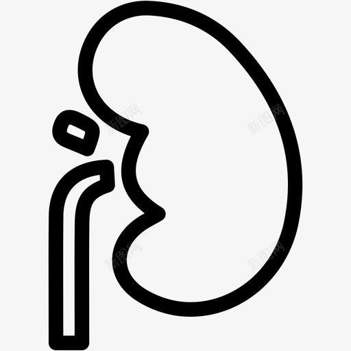 肾脏膀胱器官图标svg_新图网 https://ixintu.com 医疗卫生 器官 泌尿外科 肾脏 膀胱 输尿管