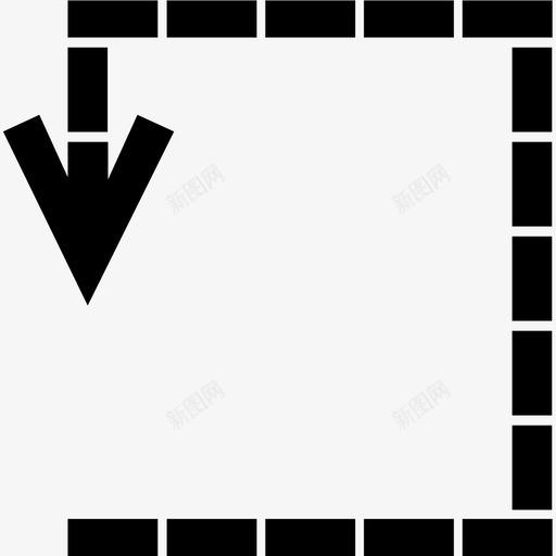 箭头标志转弯图标svg_新图网 https://ixintu.com 标志 箭头 转弯